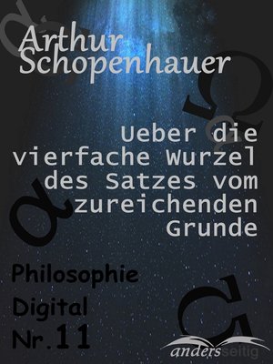 cover image of Ueber die vierfache Wurzel des Satzes vom zureichenden Grunde